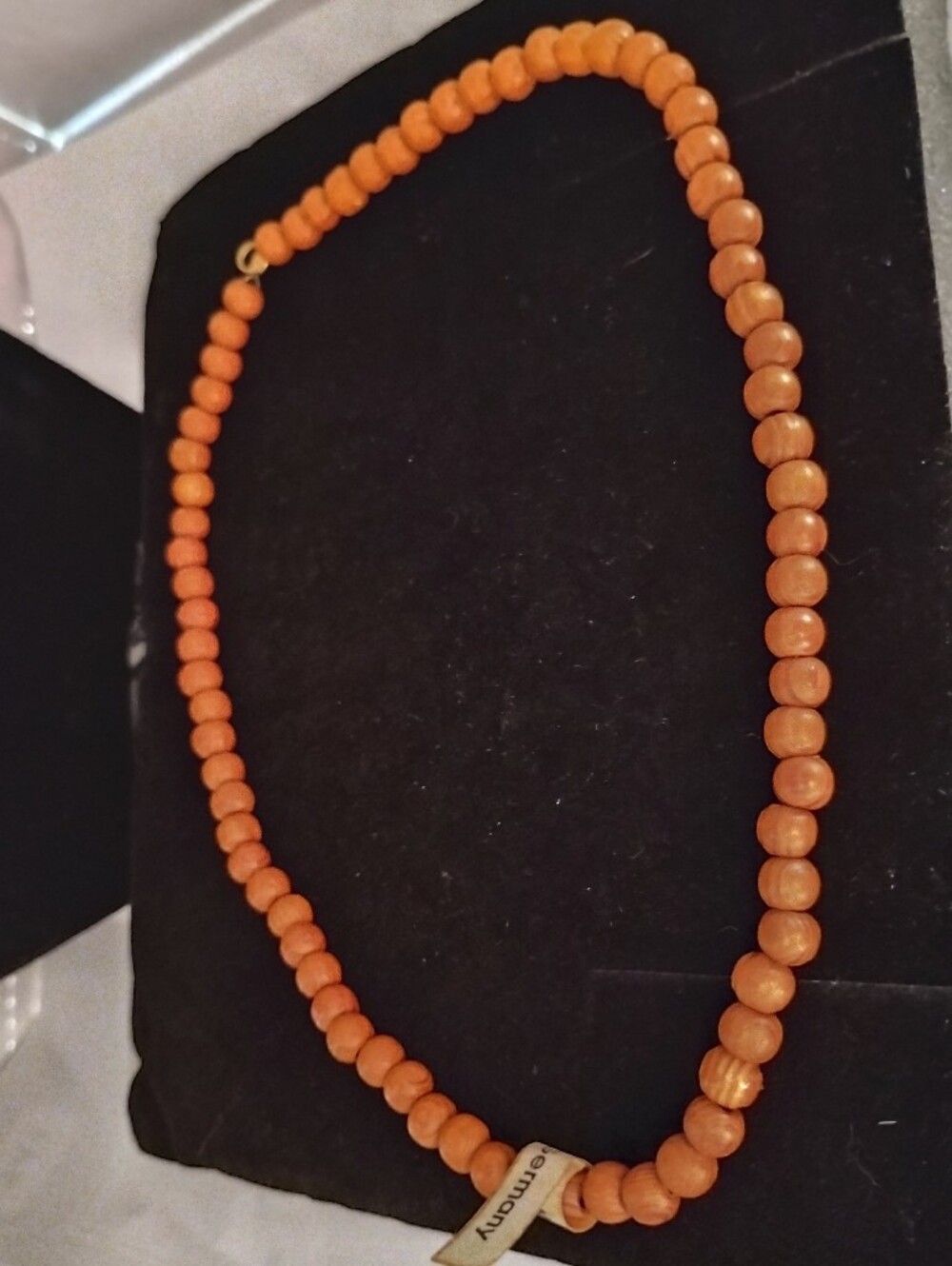 Beaded Wood Necklace - Classic Women's Jewelry
